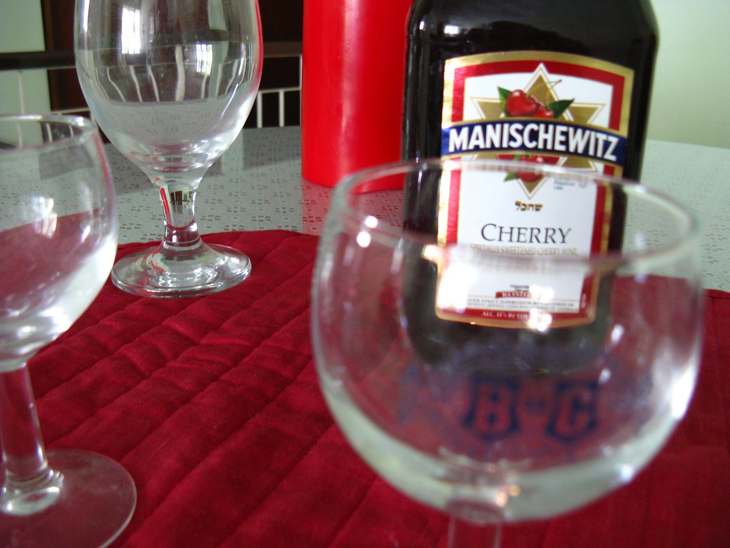 Our Christmas Manischewitz Cherry Wine